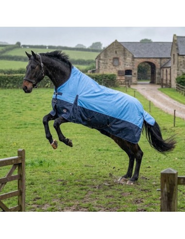 Highneck-Regendecke für Pferde 600D 0 g – Wasserdicht & Bewegungsfreiheit | Esprit Équitation