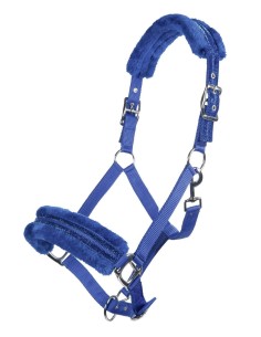 Cabezada para caballo «Glitter», acolchada con forro polar 2