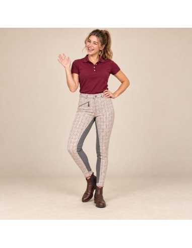 Pantalon équitation ado Hunter Check Euro-Star | EE.FR