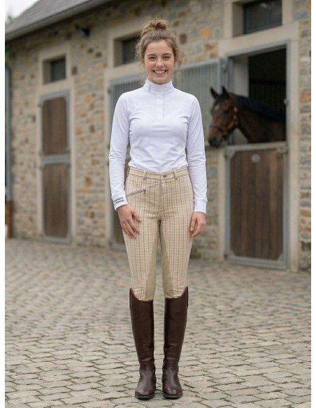 Pantalon équitation ado Hunter Check Euro-Star | EE.FR