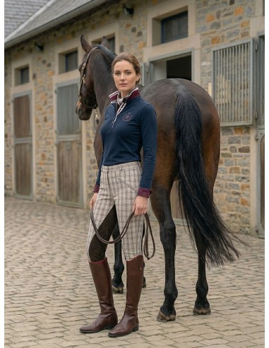 Pantalon d'Équitation Hunter Check Euro Star – Style British & Confort | Esprit Équitation