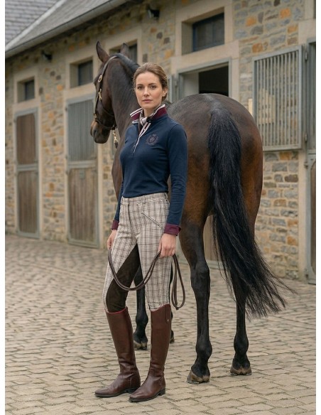 Pantalones de equitación Hunter Check Euro Star: estilo británico y comodidad | Esprit Équitation
