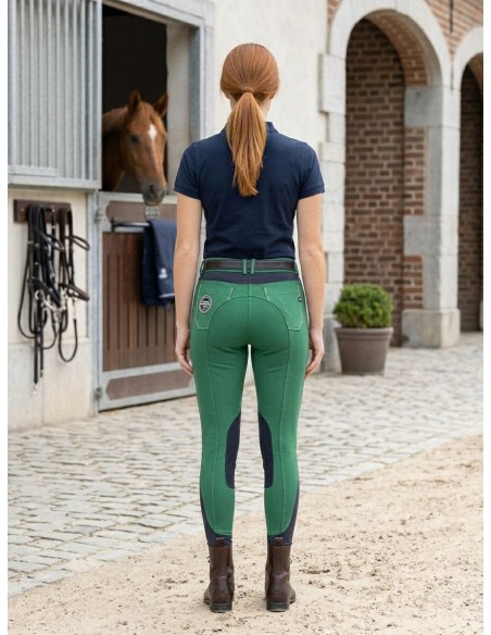 Pantalon d’équitation femme Laureta grip genoux Euro-Star