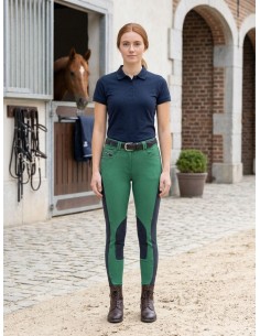 Pantalon d’équitation femme Laureta grip genoux Euro-Star