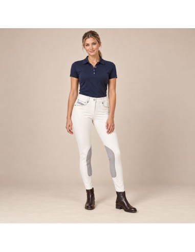 Pantalon d’équitation femme Laureta grip genoux Euro-Star