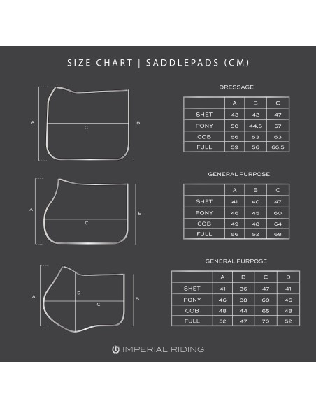 Saddlepad IRHReflective GP Imperial Riding