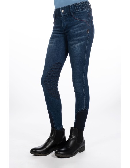 Pantalones Aymee Denim con tiras de silicona HKM Kids