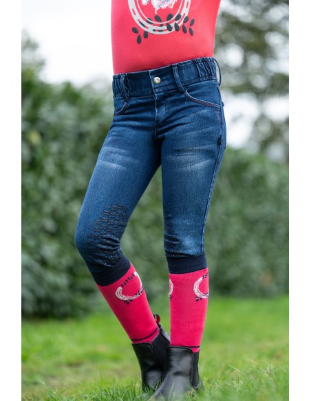 Pantalon Aymee Denim basanes en silicone HKM Kids