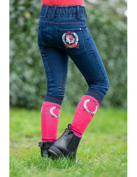 Pantalon Aymee Denim basanes en silicone HKM Kids