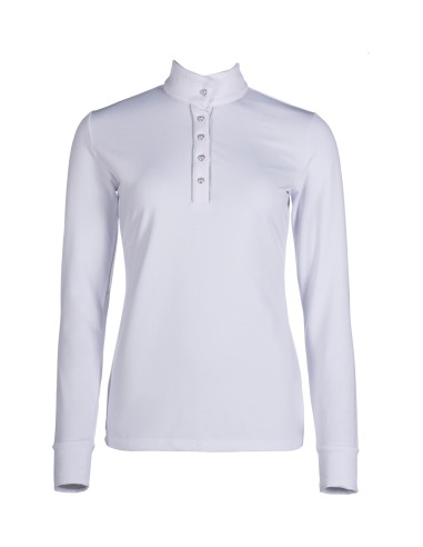 Polo de concours HKM Emilia à matière respirante avec coupe cintrée – HKM