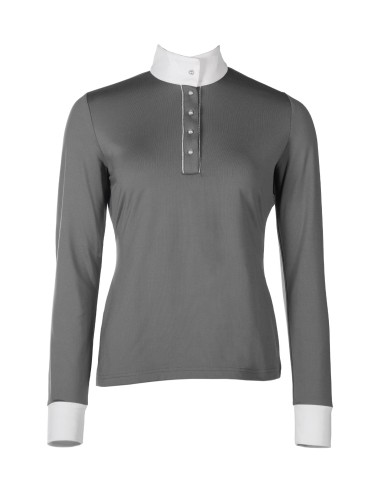 HKM -Wettkampf-Polo „Emilia“ aus atmungsaktivem Material mit taillierter Passform – HKM