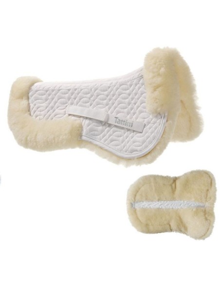 Tattini Amortisseur De Dos luxe mouton véritable Blanc