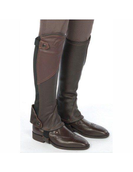 Lami-Cell Mini-chaps cuir deux tons RG-Lamicell Marron foncé / Marron