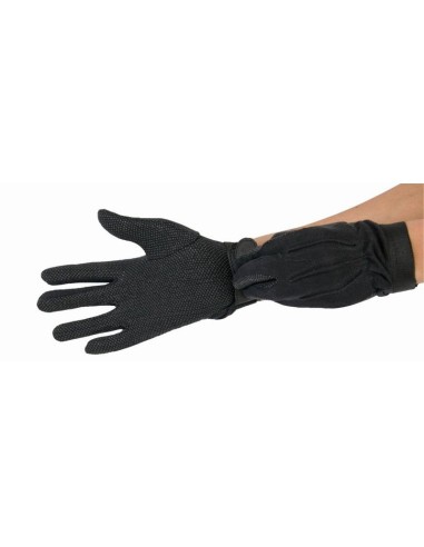 Gants initiation coton cuir TdeT  Noir
