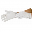 Gants initiation coton cuir TdeT  Blanc