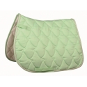 Tapis cheval vert pastel selle mixte ou dressage