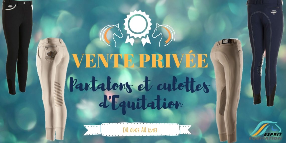 visuel vente privée pantalons et culottes d'équitation