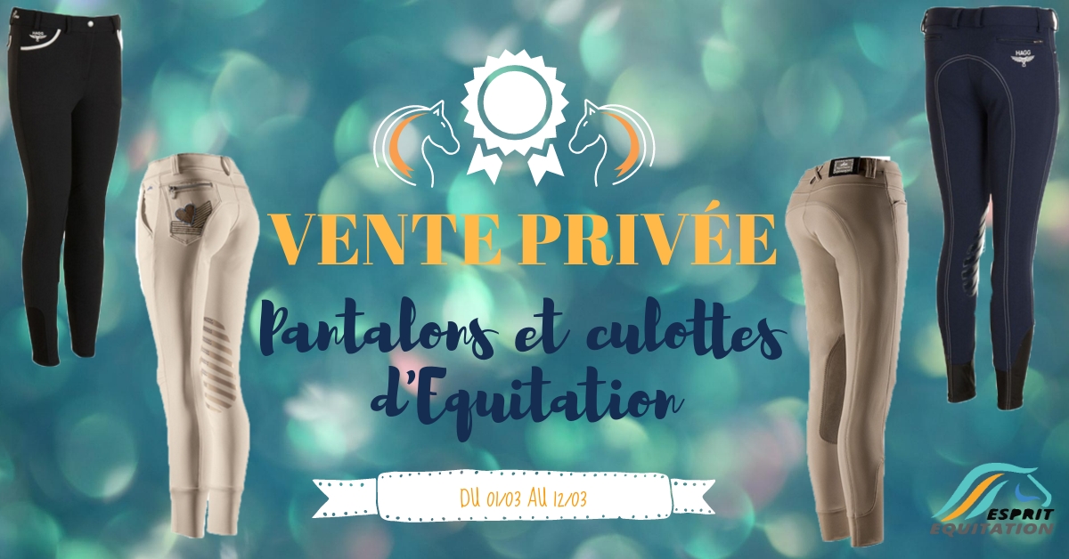 visuel vente privée pantalons et culottes d'équitation